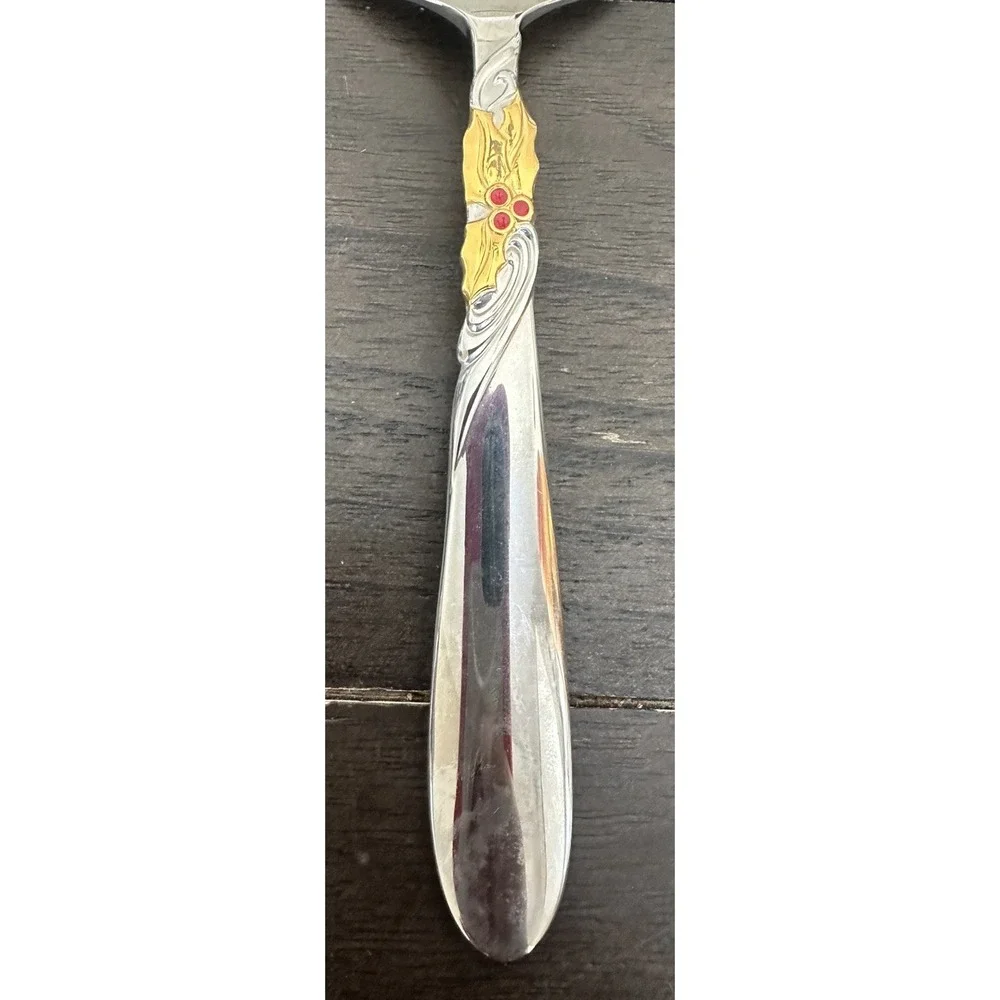 Rare Yamazaki Pastry Quiche Server Holiday Bouquet 12711 Made in Japan Christmas